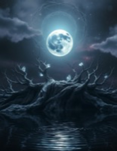 moon over dark water